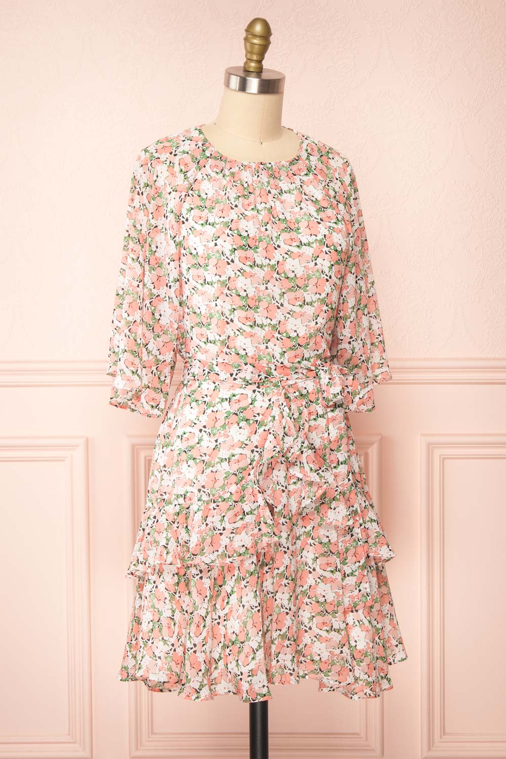 Ellin Short Floral Dress | Boutique 1861  side view