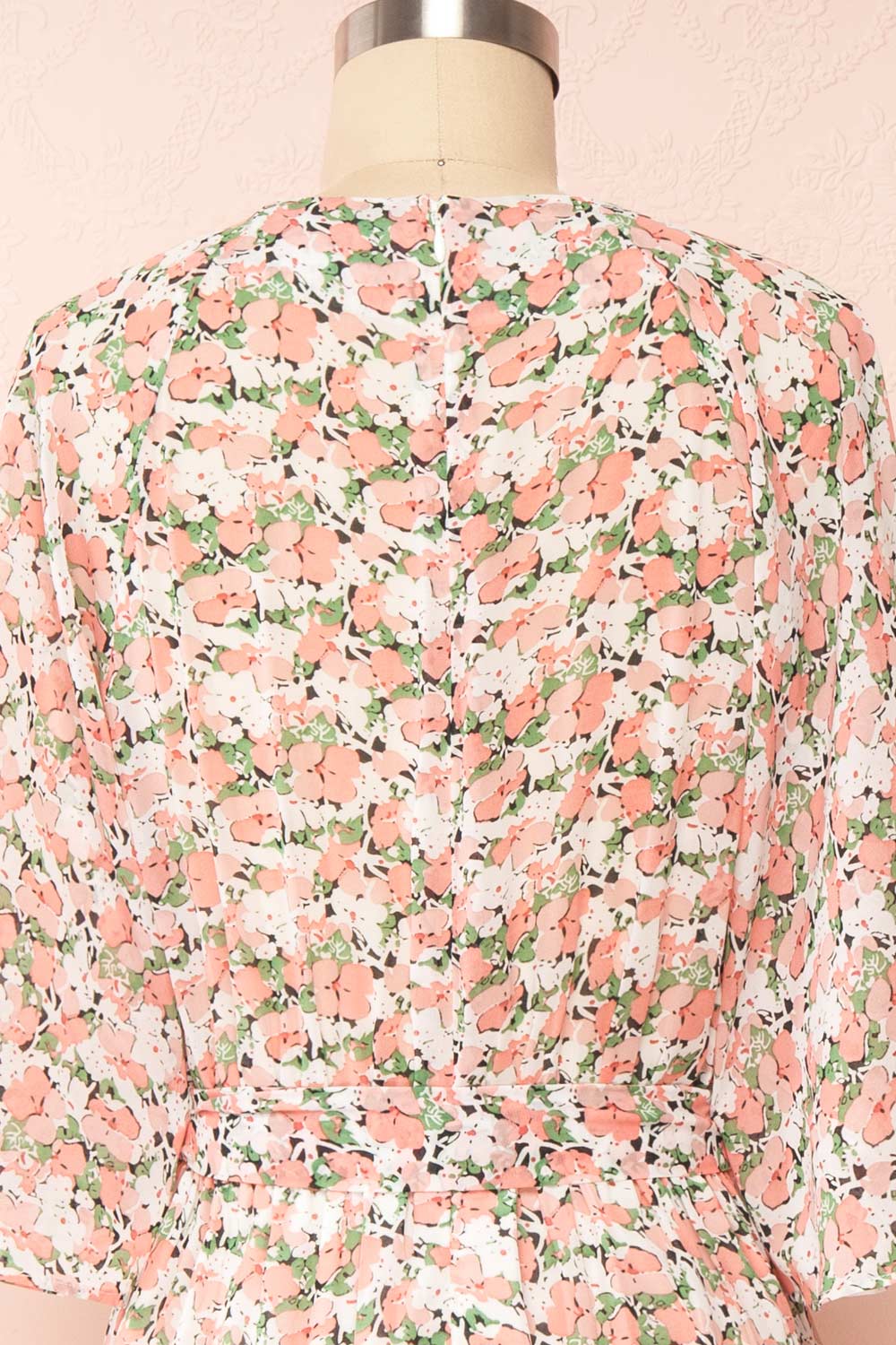 Ellin Short Floral Dress | Boutique 1861  back close up