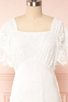 Freema Lace Maxi Dress w/ Slit | Boutique 1861 front close up