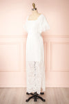 Freema Lace Maxi Dress w/ Slit | Boutique 1861 side view