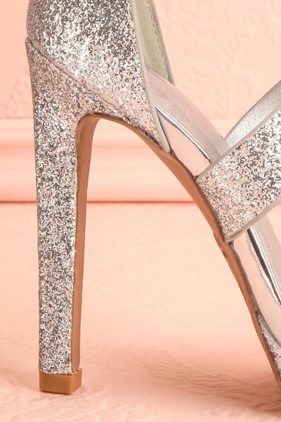 Frehel Silver Glitter High Heeled Sandals | Boutique 1861 8