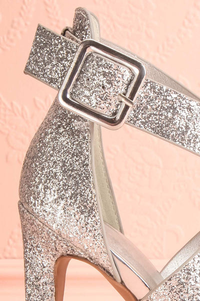 Frehel Silver Glitter High Heeled Sandals | Boutique 1861 7