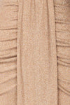 Feklora Sparkly Midi Dress w/ Long Sleeves | La petite garçonne fabric