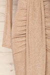 Feklora Sparkly Midi Dress w/ Long Sleeves | La petite garçonne sleeve