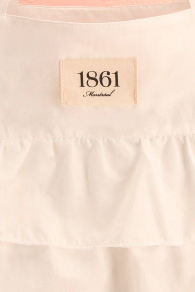 Frevo Nuage White Cotton Ruffle Shopping Bag | Boutique 1861