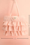 Frevo Pétale Light Pink Cotton Ruffle Shopping Bag | Boutique 1861