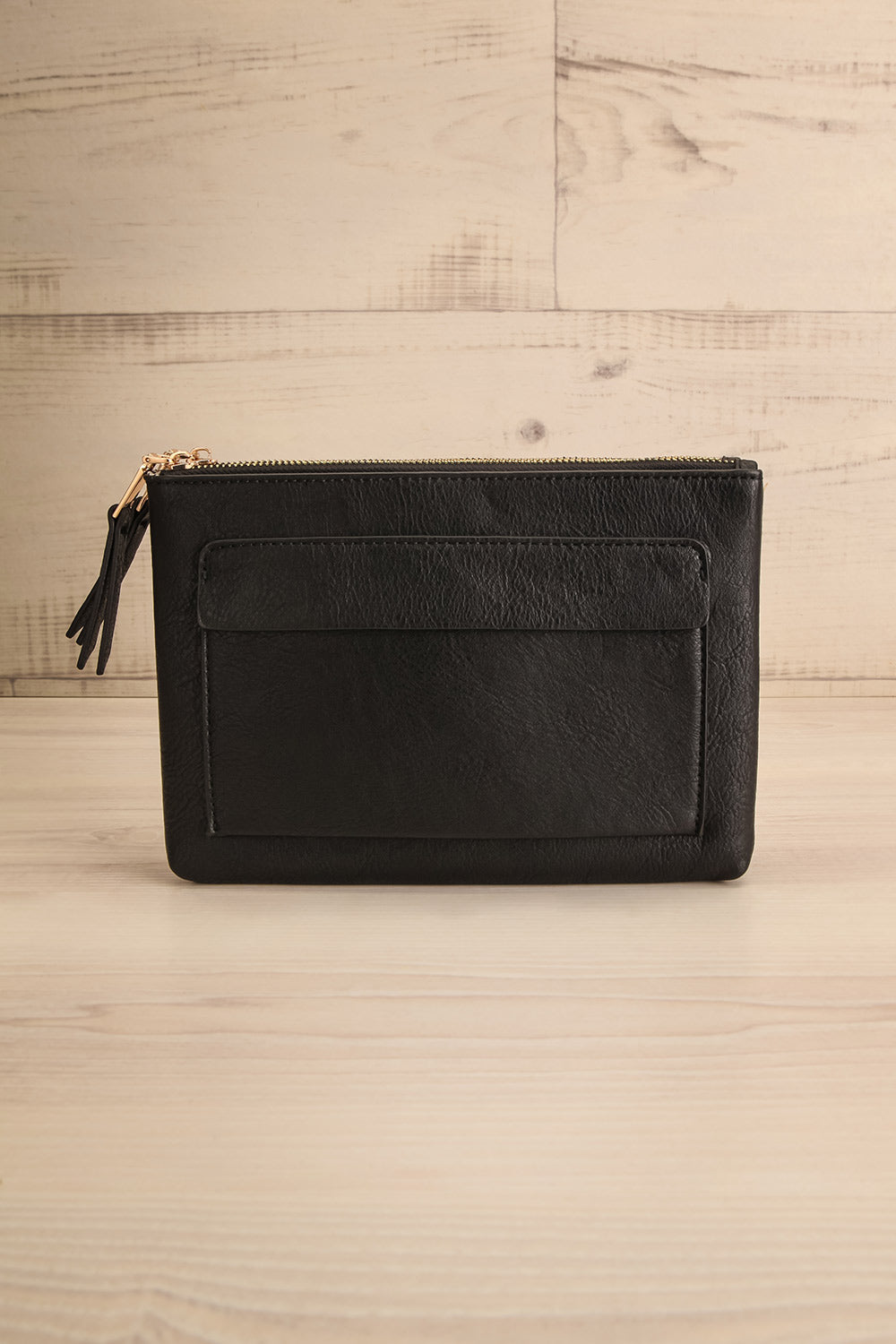 Freya Black Crossbody Bag | La petite garçonne front view