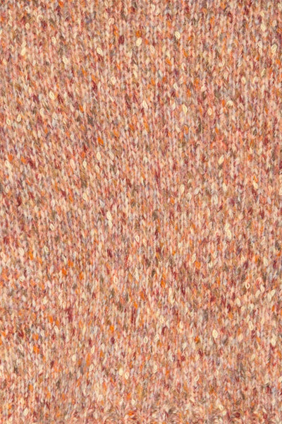 Fritzleen Pink High-Neck Knit Sweater | La Petite Garçonne fabric detail