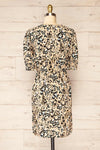 Frona Leopard Puffed Sleeves Button Up Dress | La petite garçonne back view