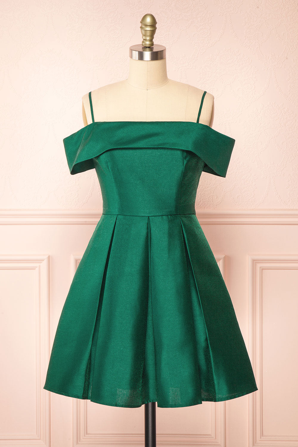 Fuengi Green | Off-Shoulder Short Dress