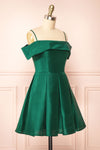 Fuengi Green Off-Shoulder Short Dress | Boutique 1861 side view