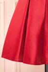Fuengi Burgundy Off-Shoulder Short Dress | Boutique 1861  bottom