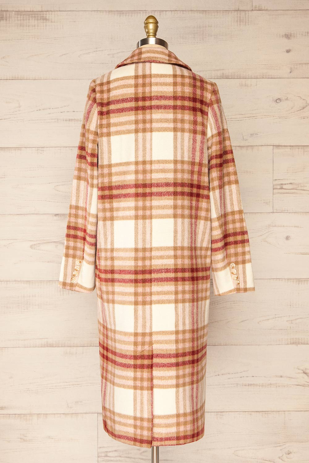 Fuenlabrada Plaid Trench Coat | La petite garçonne back view