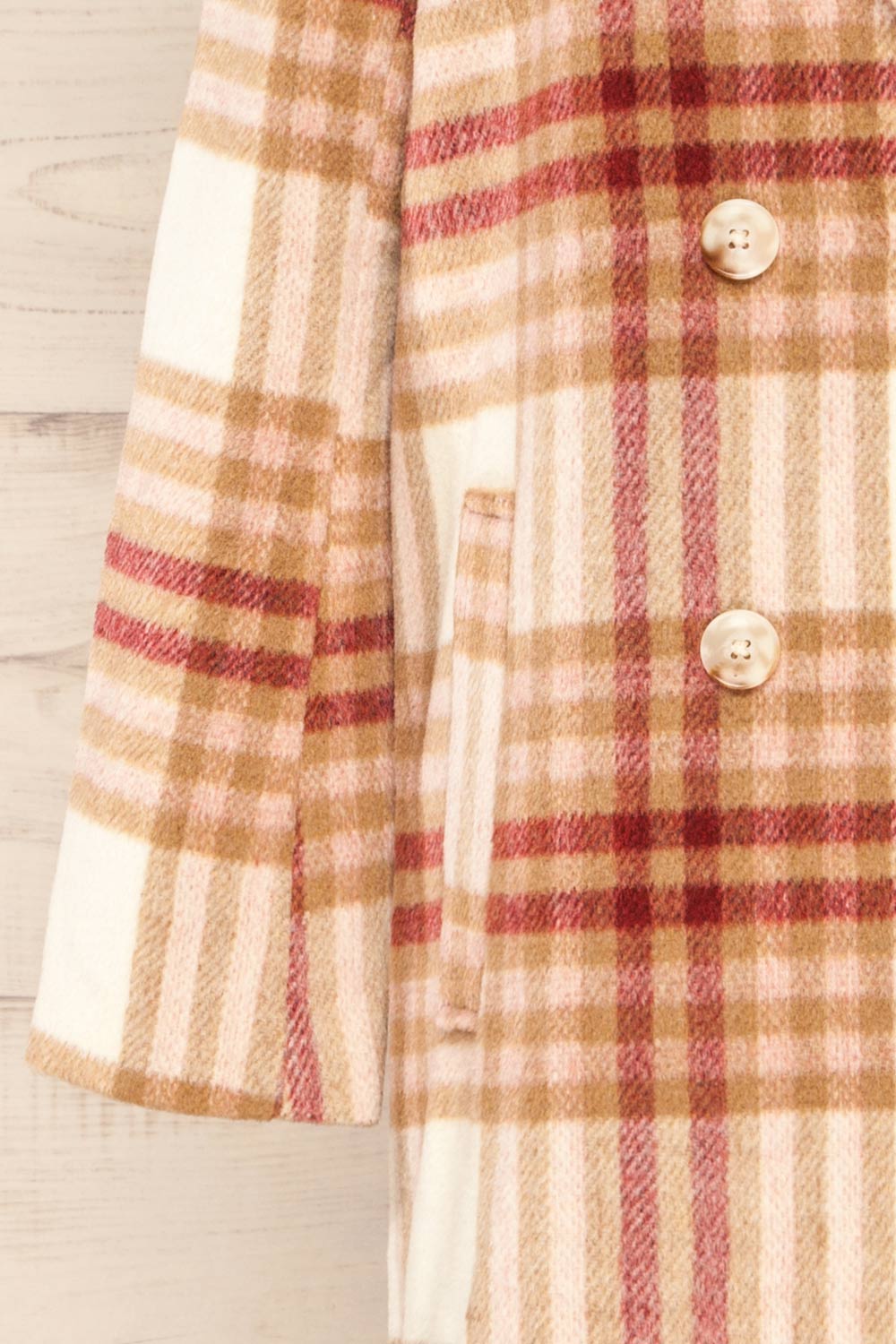 Fuenlabrada Plaid Trench Coat | La petite garçonne sleeve