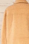Funchal Sand Oversized Fuzzy Shirt Jacket | La petite garçonne back view