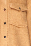 Funchal Sand Oversized Fuzzy Shirt Jacket | La petite garçonne fabric
