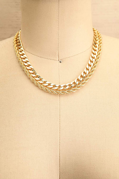 Furmir Gold | Large Layered Choker Necklace