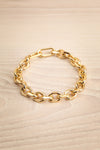 Fushia Gold Cable Chain Bracelet | La petite garçonne