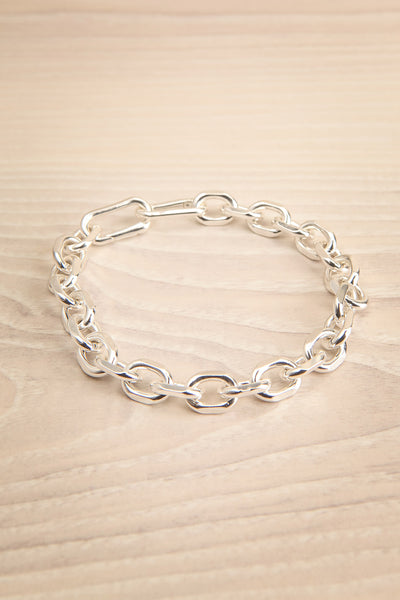 Fushia Silver Cable Chain Bracelet | La petite garçonne
