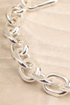 Fushia Silver Cable Chain Bracelet | La petite garçonne close-up