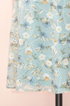 Fuyumi Pastel Blue Floral Short Sleeve Dress | Boutique 1861  skirt