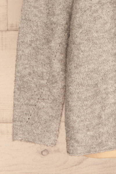 Gaand Grey V-Neck Knit Sweater | La petite garçonne bottom