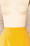 Galaxidion Yellow Cropped Wide Leg Pants | La petite garçonne front close up