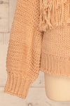 Gamine Pink Fringe Knitted Sweater | La petite garçonne bottom
