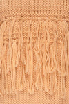 Gamine Pink Fringe Knitted Sweater | La petite garçonne fabric