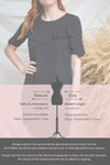 Ganymedes Black Pleated Short Sleeve Dress | Boutique 1861 fiche