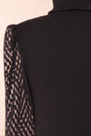 Garbi Black Long Sleeve Turtleneck Top | Boutique 1861 back close-up