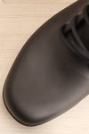 Gavarni Black Block Heel Laced Shoes flat lay close-up | La Petite Garçonne Chpt. 2