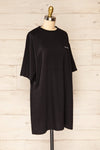 Geel Black Printed T-Shirt Dress | La petite garçonne side view