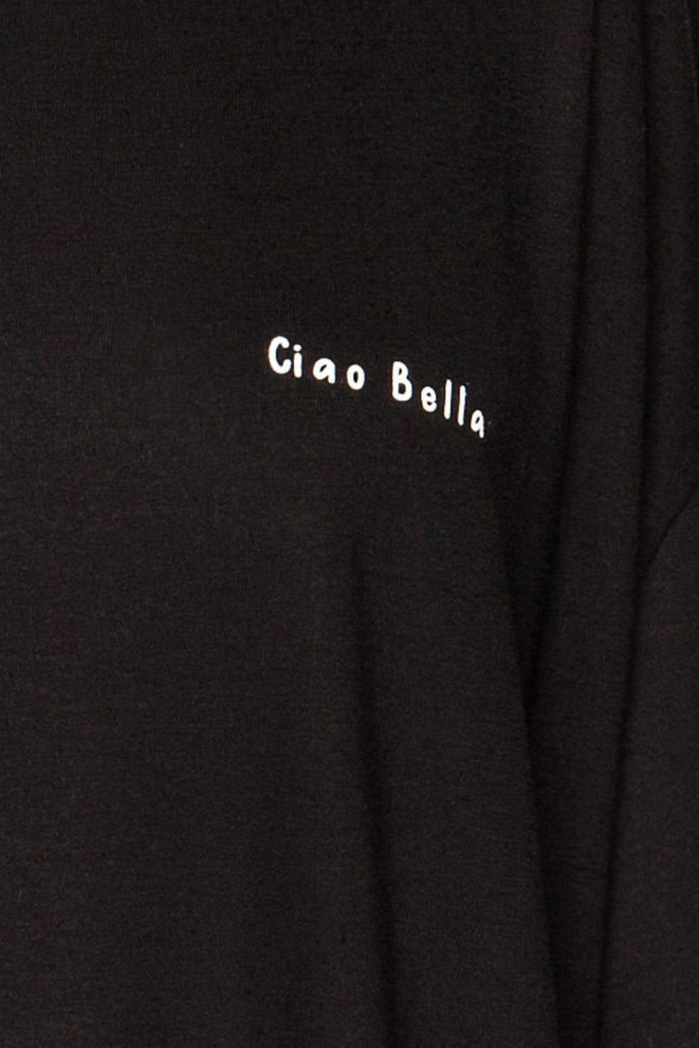 Geel Black Printed T-Shirt Dress