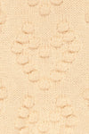Geleen Cream Textured Knit Cardigan | La petite garçonne fabric