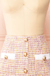 Gemma Tweed A-Line Skirt | Boutique 1861 front close-up