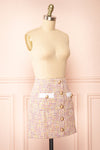Gemma Tweed A-Line Skirt | Boutique 1861  side view