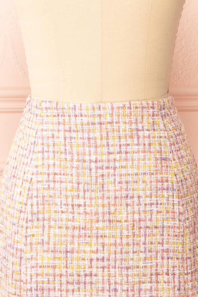 Gemma Tweed A-Line Skirt | Boutique 1861 back close-up