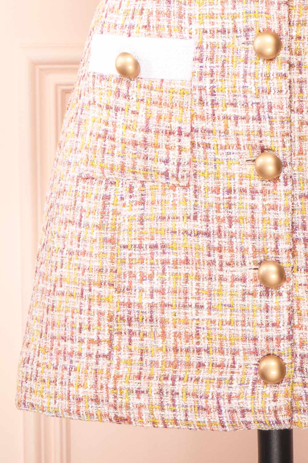 Gemma Tweed A-Line Skirt | Boutique 1861  bottom 