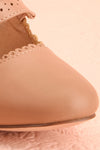 Genet Taupe Closed Toe Heels | Boutique 1861 front close-up