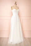 Genevieve Sparkly Cowl Neck Bridal Dress | Boudoir 1861 side view