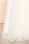 Genevieve Sparkly Cowl Neck Bridal Dress | Boudoir 1861 bottom