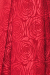 Georgina Red A-Line Cocktail Dress fabric detail | Boutique 1861