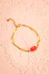 Gertrude Bell Gold & Red Bracelet | Boutique 1861
