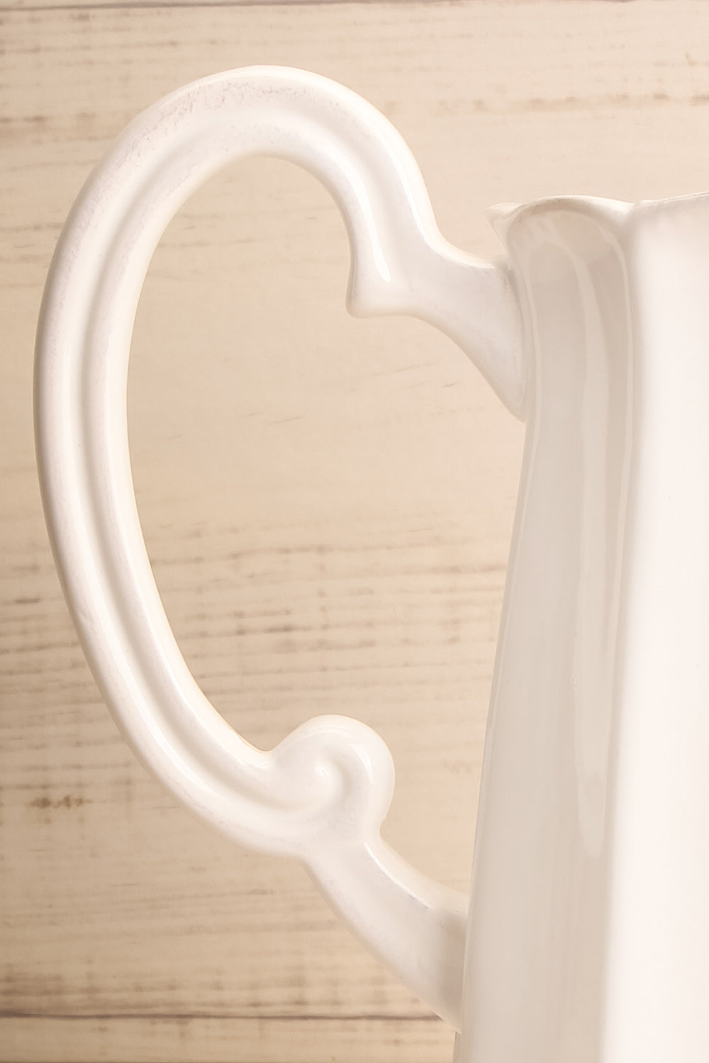 Getafe White Ceramic Pitcher handle | La Petite Garçonne Chpt. 2
