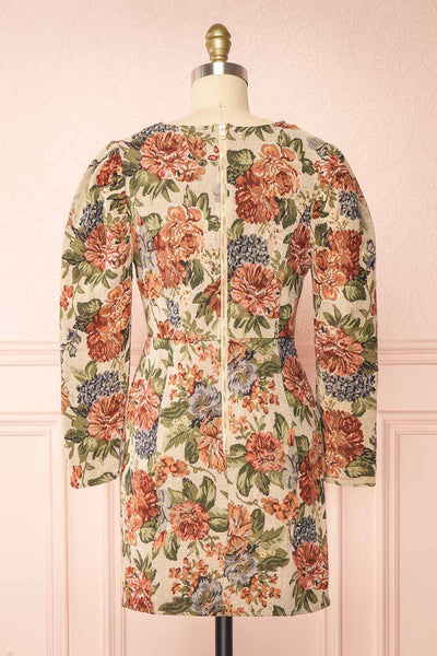 Ginette Short Floral Dress | Boutique 1861 back view