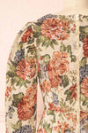 Ginette Short Floral Dress | Boutique 1861 back close-up