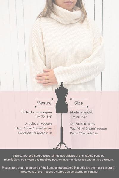 Givri Cream Knit Turtleneck Sweater | La petite garçonne fiche
