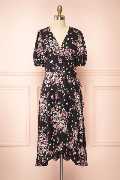 Gladenbach Floral High Low Wrap Dress | Boutique 1861 front view