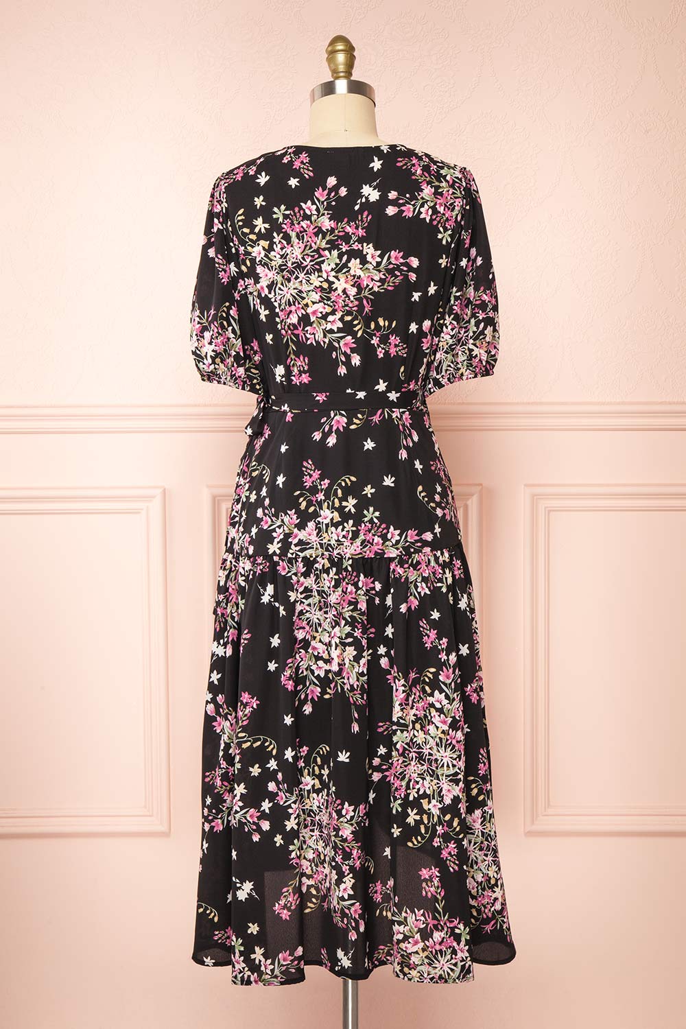 Gladenbach Floral High Low Wrap Dress | Boutique 1861 back view